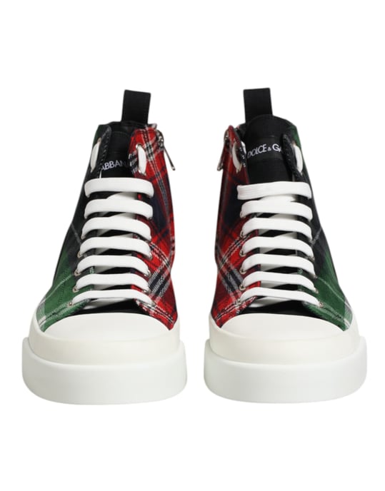 Zapatillas altas para hombre multicolor con logo DG de Dolce & Gabbana - Image 3