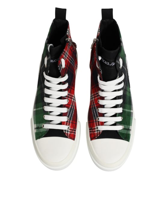 Zapatillas altas para hombre multicolor con logo DG de Dolce & Gabbana - Image 4