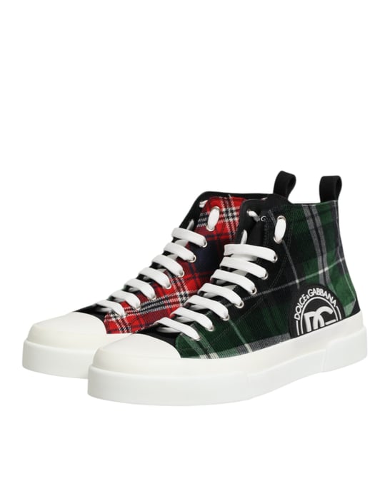Zapatillas altas para hombre multicolor con logo DG de Dolce & Gabbana - Image 5