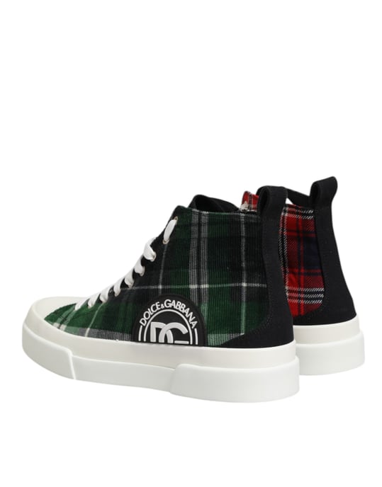 Zapatillas altas para hombre multicolor con logo DG de Dolce & Gabbana - Image 6