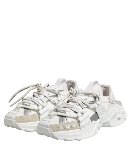 Zapatillas bajas Space blancas y grises de Dolce & Gabbana - Image 4