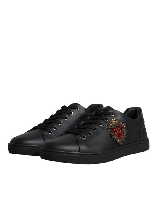 Zapatillas de Hombre Dolce & Gabbana Black London Sacred Heart - Image 4