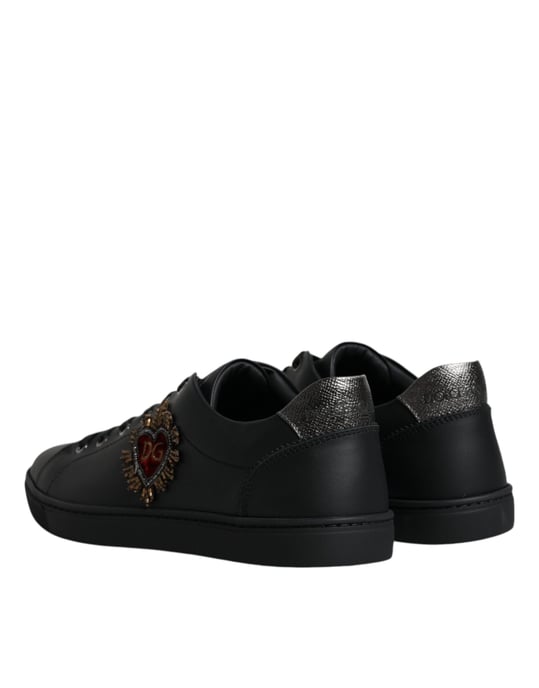 Zapatillas de Hombre Dolce & Gabbana Black London Sacred Heart - Image 5
