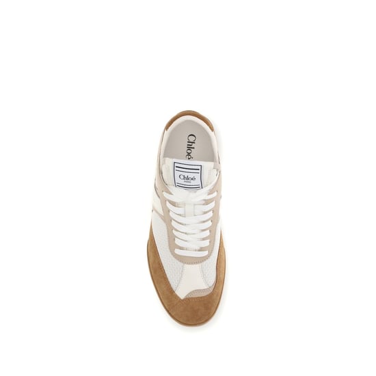 Zapatillas deportivas Chloé de piel de ternera marrón Bos Taurus - Image 4