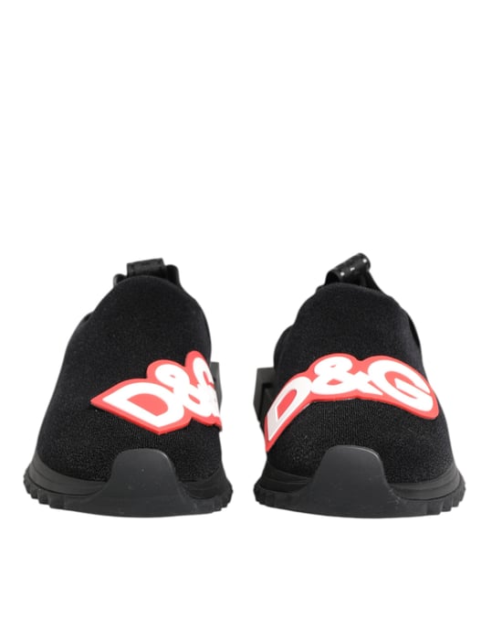 Zapatillas Sorrento Deslizables Dolce & Gabbana en Negro y Gris - Image 3
