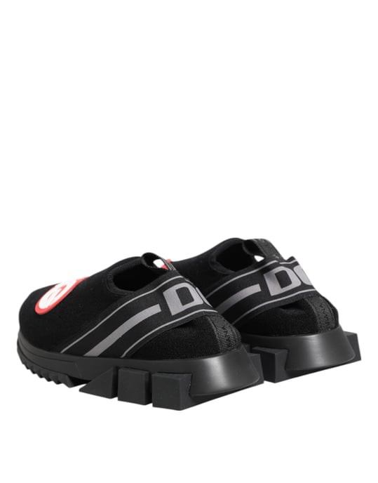 Zapatillas Sorrento Deslizables Dolce & Gabbana en Negro y Gris - Image 6