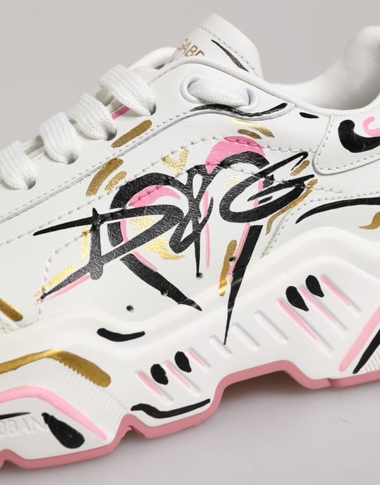 Zapatillas DAYMASTER Pintadas a Mano Multicolores de Dolce & Gabbana - Image 3