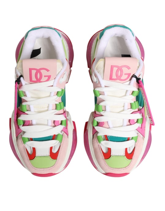 Zapatillas bajas Airmaster de cuero multicolor de Dolce & Gabbana - Image 4