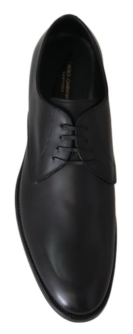 Zapatos Hechos a Mano SARTORIA de Cuero Negro Dolce & Gabbana - Image 2