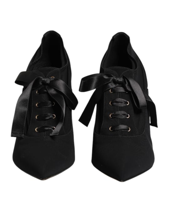 Zapatos de tacón stilettos de encaje negro Dolce & Gabbana - Image 2