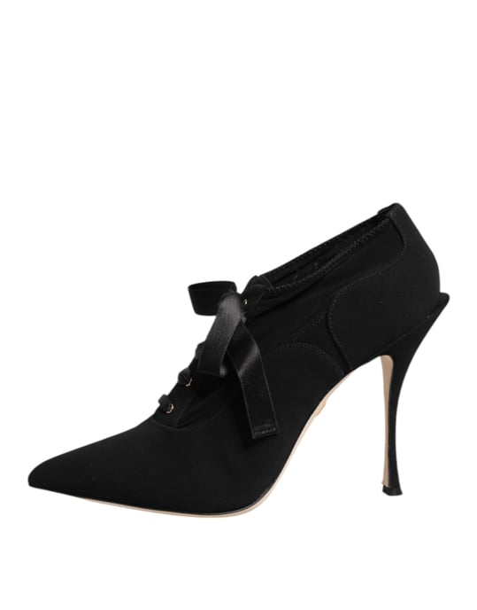 Zapatos de tacón stilettos de encaje negro Dolce & Gabbana - Image 6