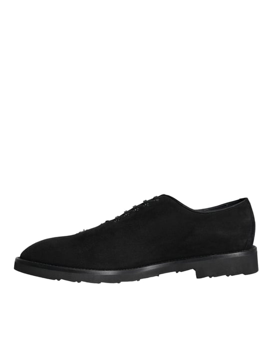 Zapatos Formales de Encaje en Ante Negro Sicilia de Dolce & Gabbana - Image 6