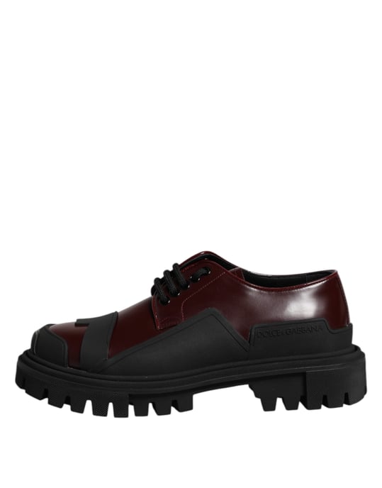Zapatos de vestir de senderismo de cuero rojo con cordones Dolce & Gabbana - Image 6