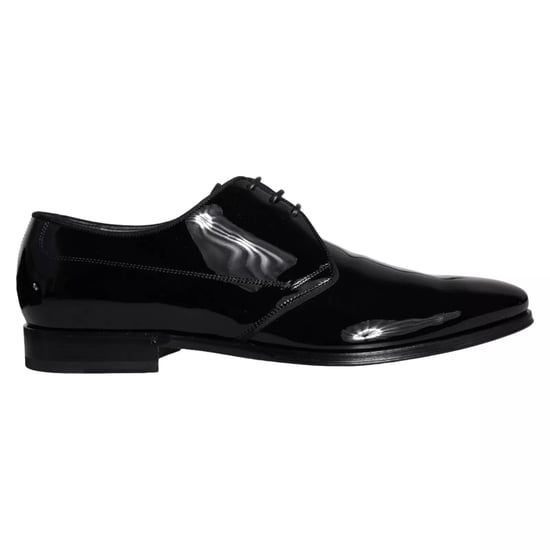 Zapatos de vestir para hombre Derby de piel de ternera negra Dolce & Gabbana - Image 1