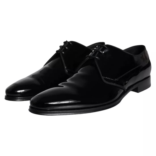 Zapatos de vestir para hombre Derby de piel de ternera negra Dolce & Gabbana - Image 4