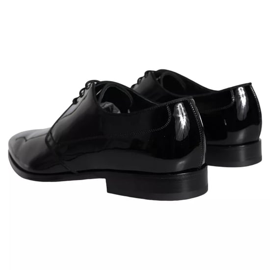 Zapatos de vestir para hombre Derby de piel de ternera negra Dolce & Gabbana - Image 5