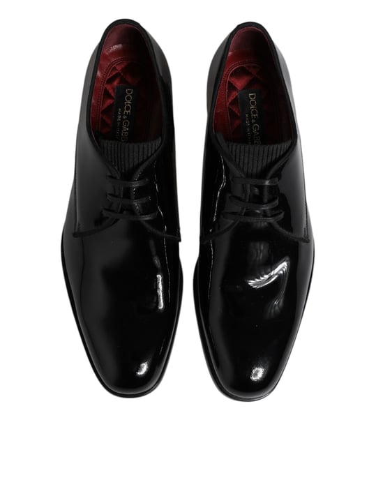 Zapatos Formales Derby para Hombre en Cuero Negro de Dolce & Gabbana - Image 3