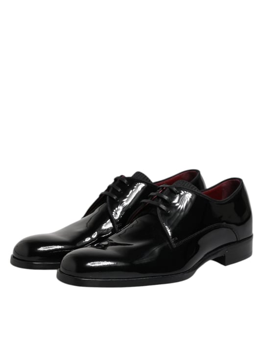 Zapatos Formales Derby para Hombre en Cuero Negro de Dolce & Gabbana - Image 4