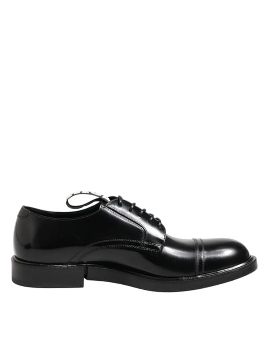Zapatos Formales para Hombre Dolce & Gabbana de Cuero Negro con Cordones - Image 1