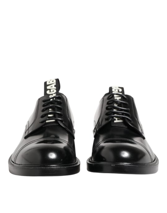Zapatos Formales para Hombre Dolce & Gabbana de Cuero Negro con Cordones - Image 2
