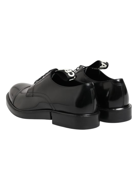 Zapatos Formales para Hombre Dolce & Gabbana de Cuero Negro con Cordones - Image 5