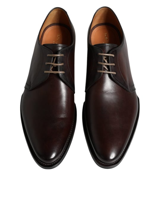 Zapatos Formales Derby para Hombre de Cuero Negro con Cordones de Dolce & Gabbana - Image 3