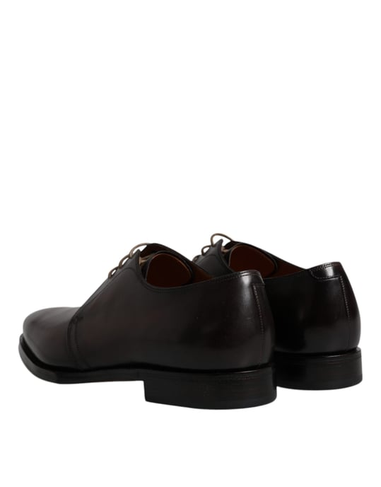 Zapatos Formales Derby para Hombre de Cuero Negro con Cordones de Dolce & Gabbana - Image 5