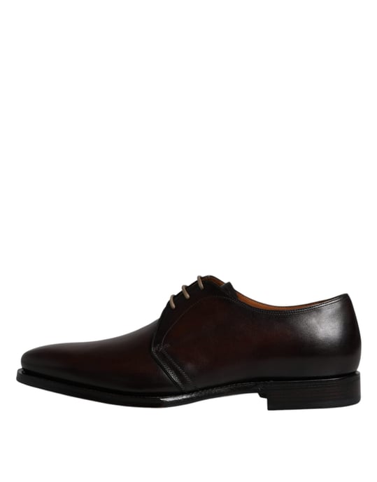 Zapatos Formales Derby para Hombre de Cuero Negro con Cordones de Dolce & Gabbana - Image 6