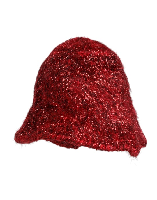Sombrero de Cubo de Visón Rojo con Franjas de Dolce & Gabbana - Image 3