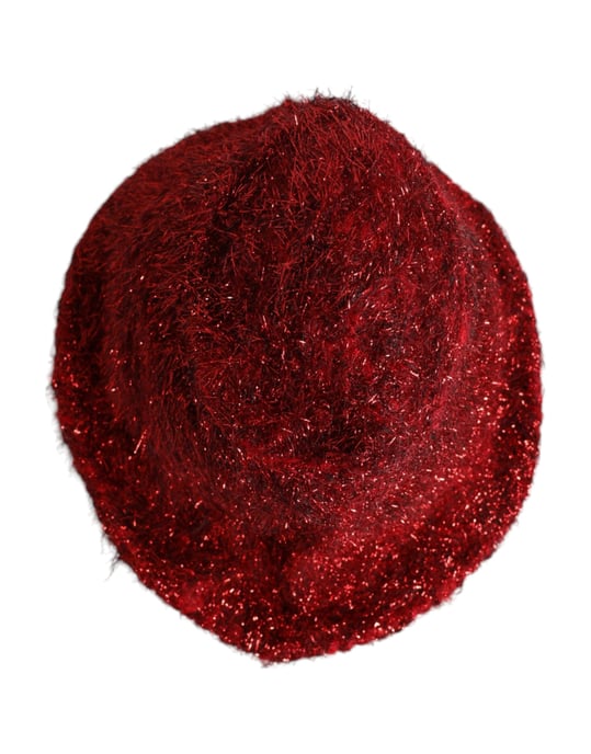 Sombrero de Cubo de Visón Rojo con Franjas de Dolce & Gabbana - Image 4