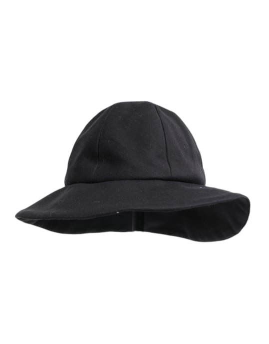 Sombrero Bucket de Algodón Negro de Dolce & Gabbana con Ala Ancha - Image 2