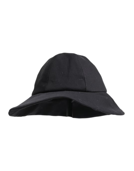 Sombrero Bucket de Algodón Negro de Dolce & Gabbana con Ala Ancha - Image 3