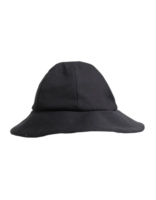 Sombrero Bucket de Algodón Negro de Dolce & Gabbana con Ala Ancha - Image 5
