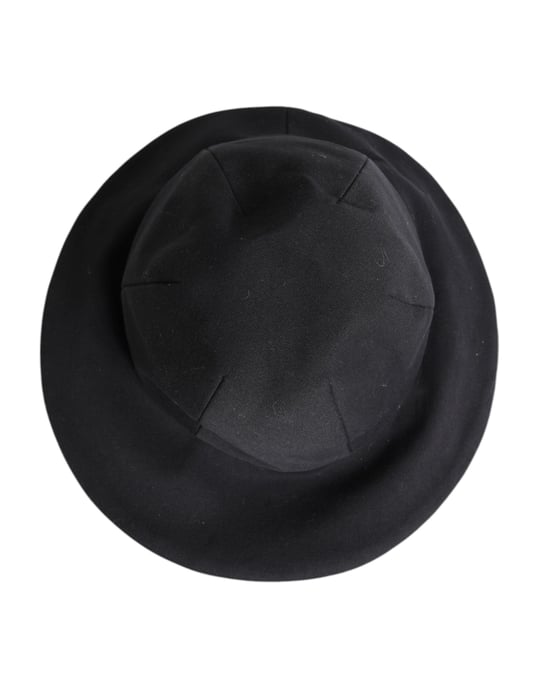 Sombrero Bucket de Algodón Negro de Dolce & Gabbana con Ala Ancha - Image 6