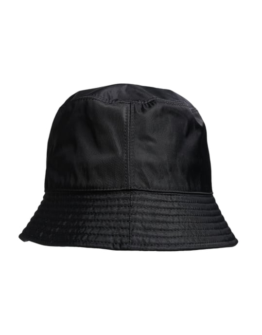 Sombrero de Cubo de Algodón Negro de Dolce & Gabbana con Ala Ancha - Image 2