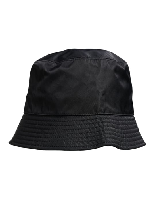 Sombrero de Cubo de Algodón Negro de Dolce & Gabbana con Ala Ancha - Image 3