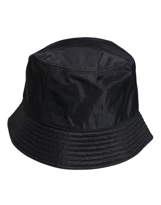 Sombrero de Cubo de Algodón Negro de Dolce & Gabbana con Ala Ancha - Image 4