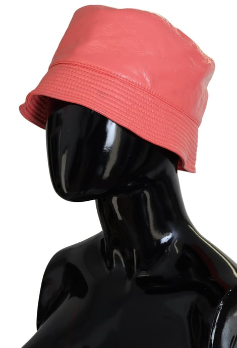 Gorra de cubo de mujer en piel sintética acolchada de durazno de Dolce & Gabbana - Image 2