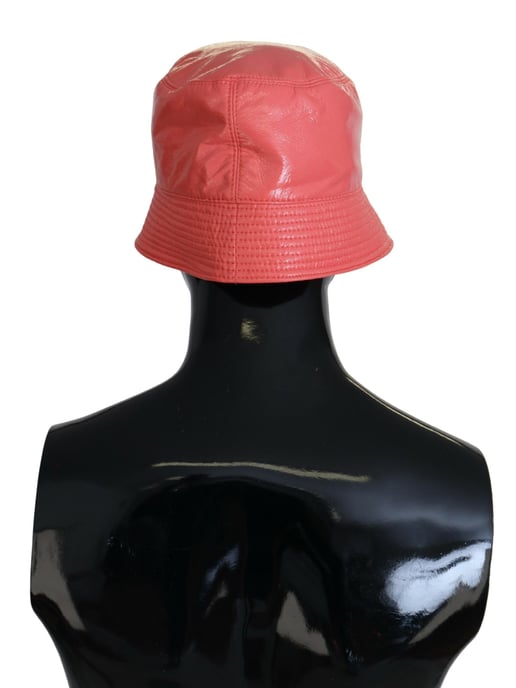 Gorra de cubo de mujer en piel sintética acolchada de durazno de Dolce & Gabbana - Image 3