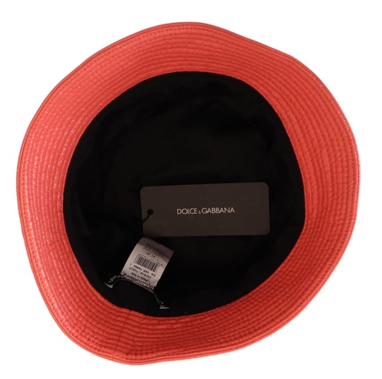 Gorra de cubo de mujer en piel sintética acolchada de durazno de Dolce & Gabbana - Image 4