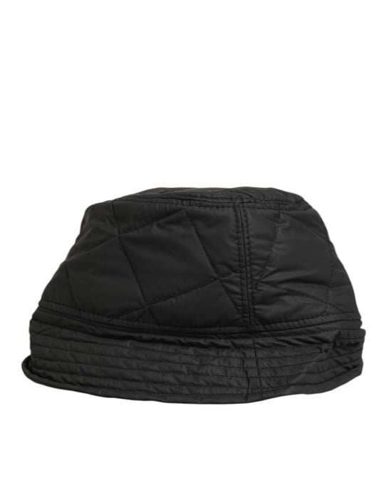 Gorra de Hombre Dolce & Gabbana de Nylón Negre Con Acolchado tipo Bucket - Image 4