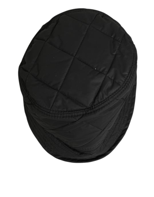 Gorra de Hombre Dolce & Gabbana de Nylón Negre Con Acolchado tipo Bucket - Image 5