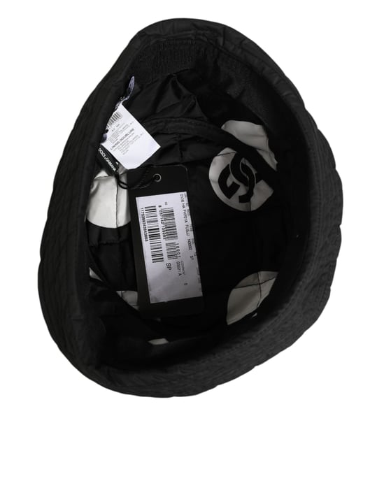 Gorra de Hombre Dolce & Gabbana de Nylón Negre Con Acolchado tipo Bucket - Image 6