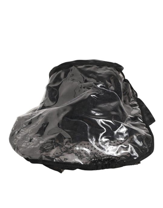Sombrero de Cubo de Hombre de PVC Negro de Ala Ancha Dolce & Gabbana - Image 2