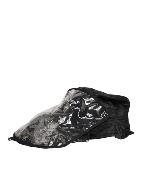 Sombrero de Cubo de Hombre de PVC Negro de Ala Ancha Dolce & Gabbana - Image 3
