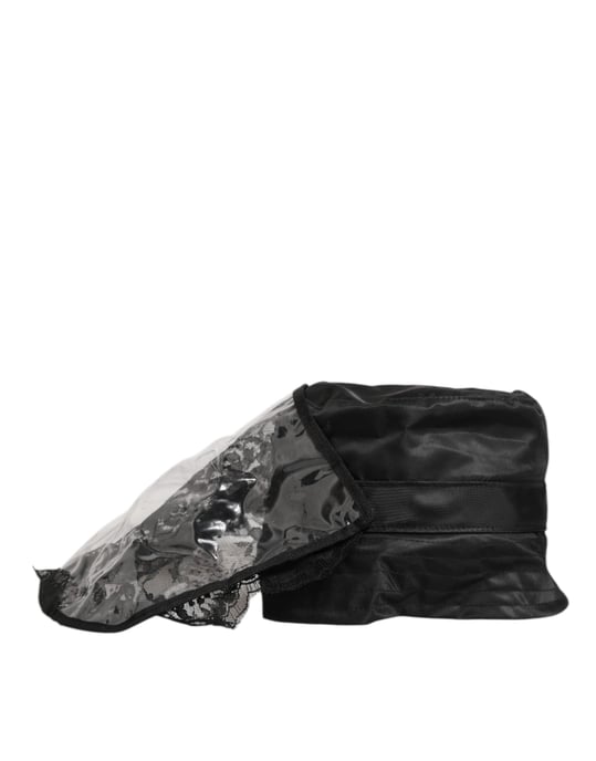 Sombrero de Cubo de Hombre de PVC Negro de Ala Ancha Dolce & Gabbana - Image 4