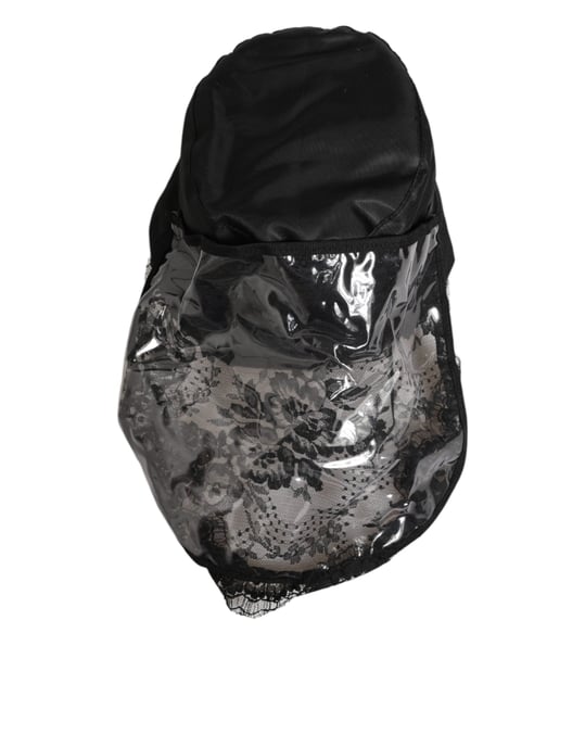 Sombrero de Cubo de Hombre de PVC Negro de Ala Ancha Dolce & Gabbana - Image 5