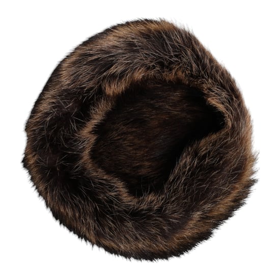 Sombrero de cubo de piel marrón para mujer Dolce & Gabbana - Image 5