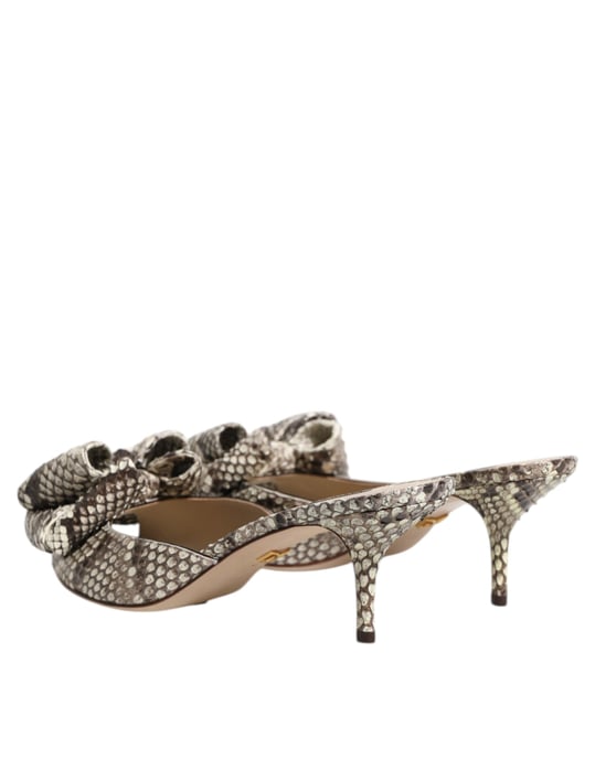 Mules de piel con punta descubierta Keira multicolores de Dolce & Gabbana - Image 5