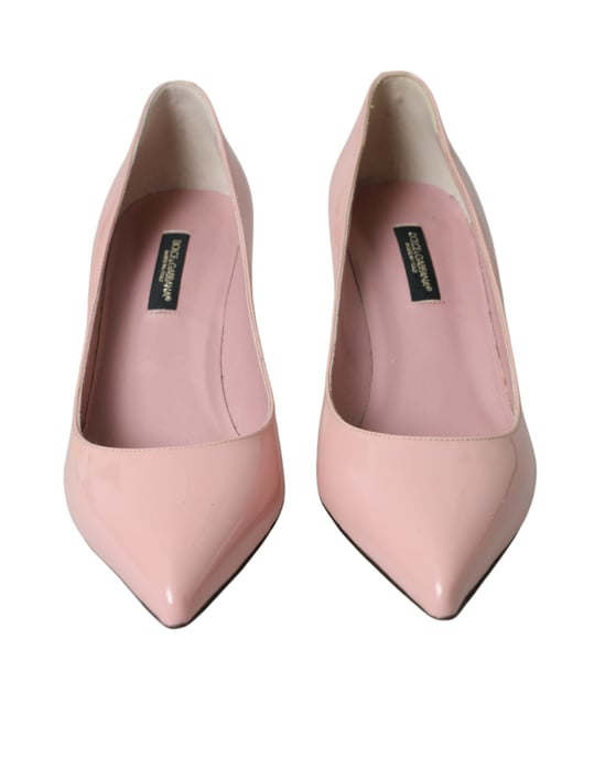 Tacones de charol rosa claro de Dolce & Gabbana - Image 2